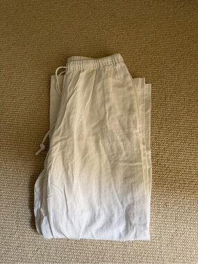 White linen Pants